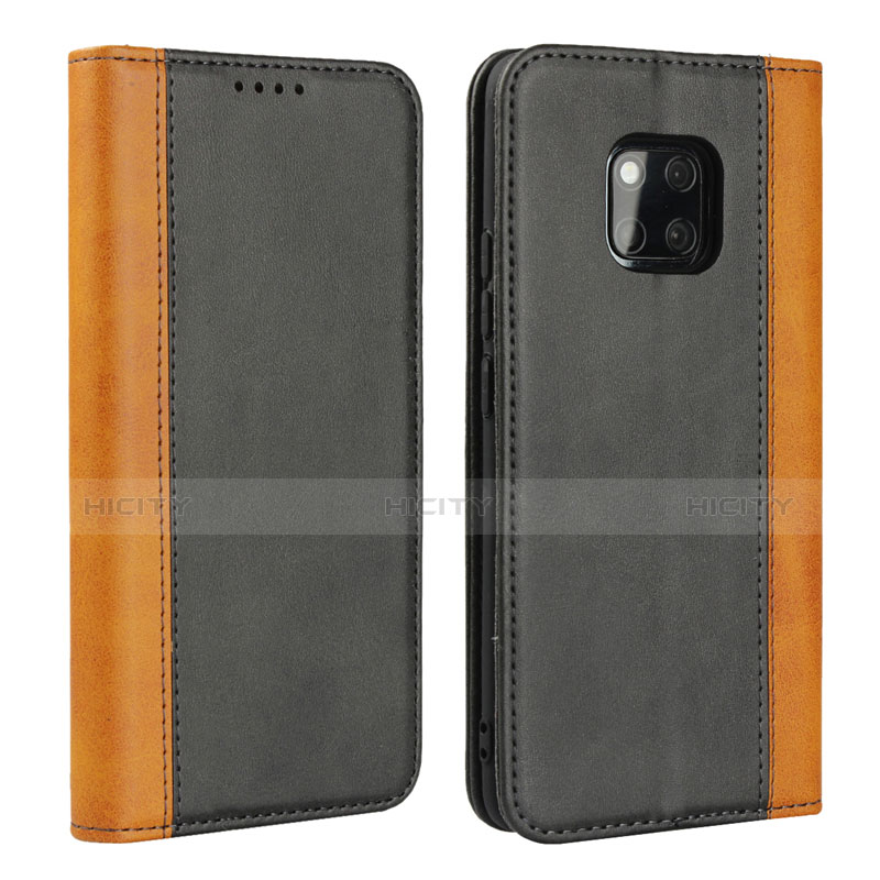 Custodia Portafoglio In Pelle Cover con Supporto L03 per Huawei Mate 20 Pro Grigio