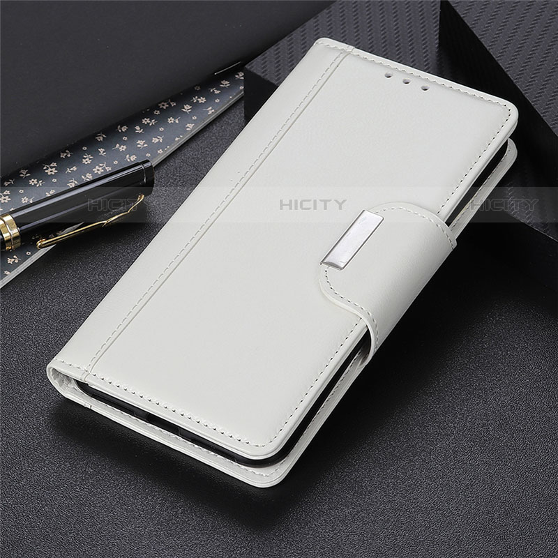 Custodia Portafoglio In Pelle Cover con Supporto L03 per Huawei Mate 40 Bianco