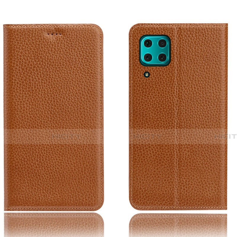 Custodia Portafoglio In Pelle Cover con Supporto L03 per Huawei Nova 7i Arancione