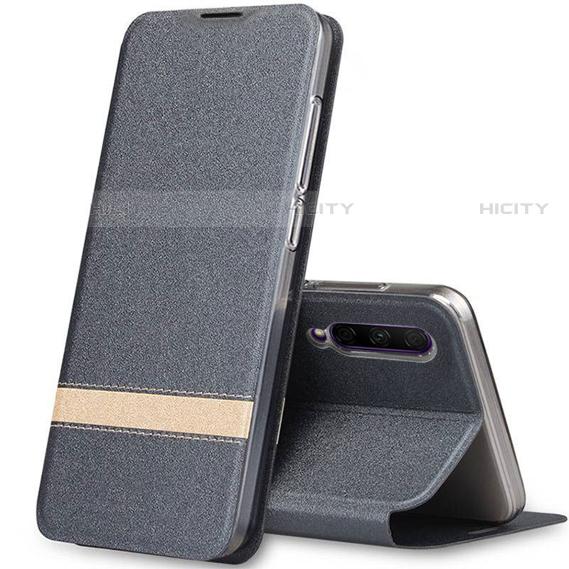 Custodia Portafoglio In Pelle Cover con Supporto L03 per Huawei Y9s Grigio