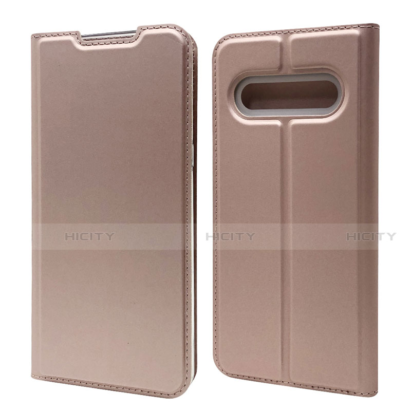 Custodia Portafoglio In Pelle Cover con Supporto L03 per LG V60 ThinQ 5G Oro Rosa