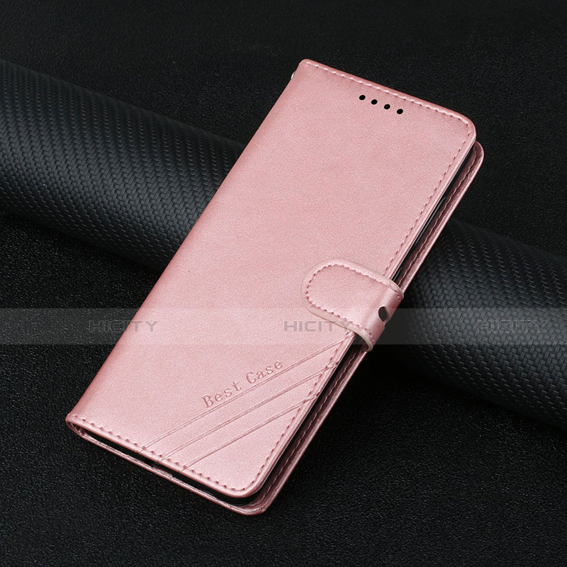 Custodia Portafoglio In Pelle Cover con Supporto L03 per Motorola Moto Edge S Pro 5G Oro Rosa