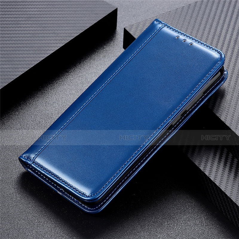 Custodia Portafoglio In Pelle Cover con Supporto L03 per Oppo A31 Blu