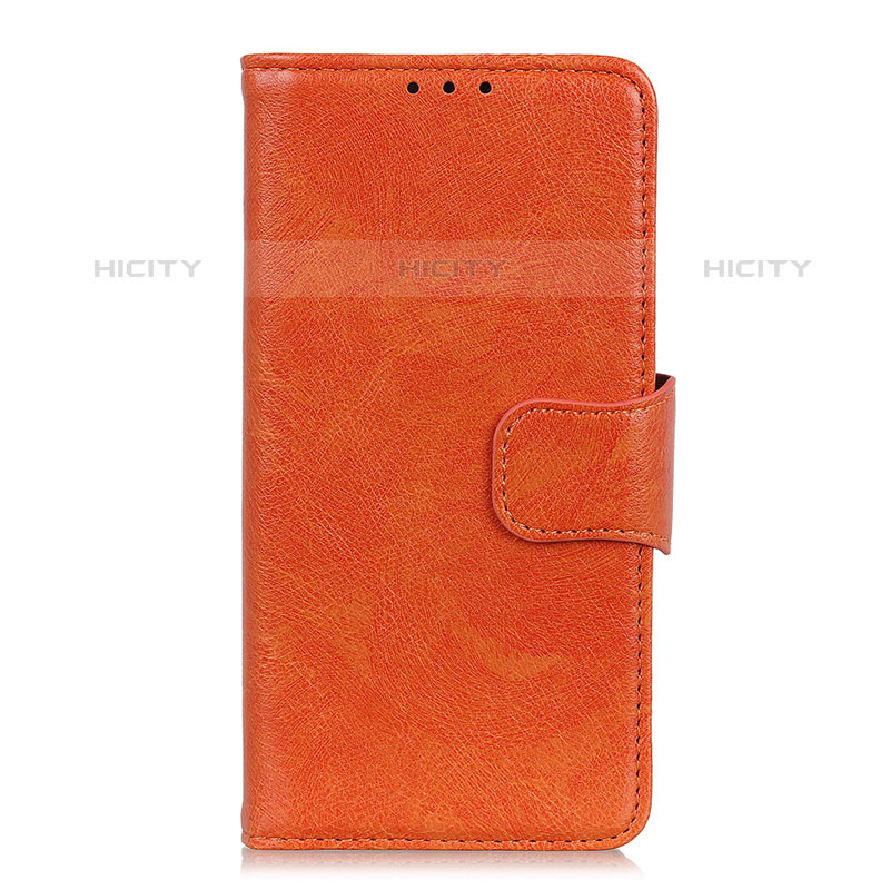 Custodia Portafoglio In Pelle Cover con Supporto L03 per Oppo A35 Arancione