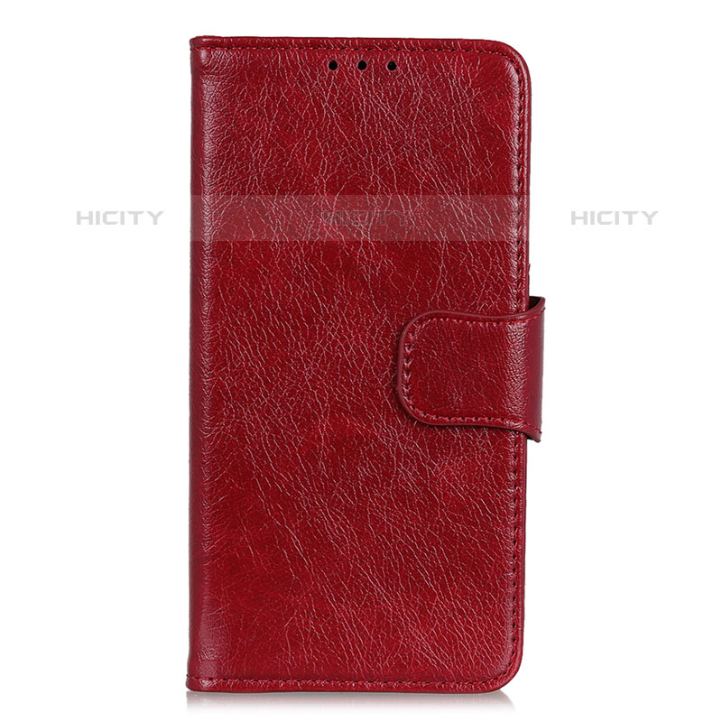 Custodia Portafoglio In Pelle Cover con Supporto L03 per Oppo A35 Rosso