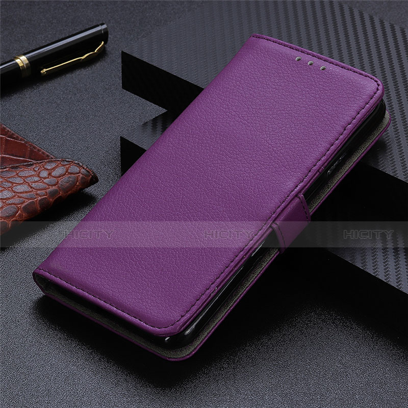 Custodia Portafoglio In Pelle Cover con Supporto L03 per Oppo A53 Viola