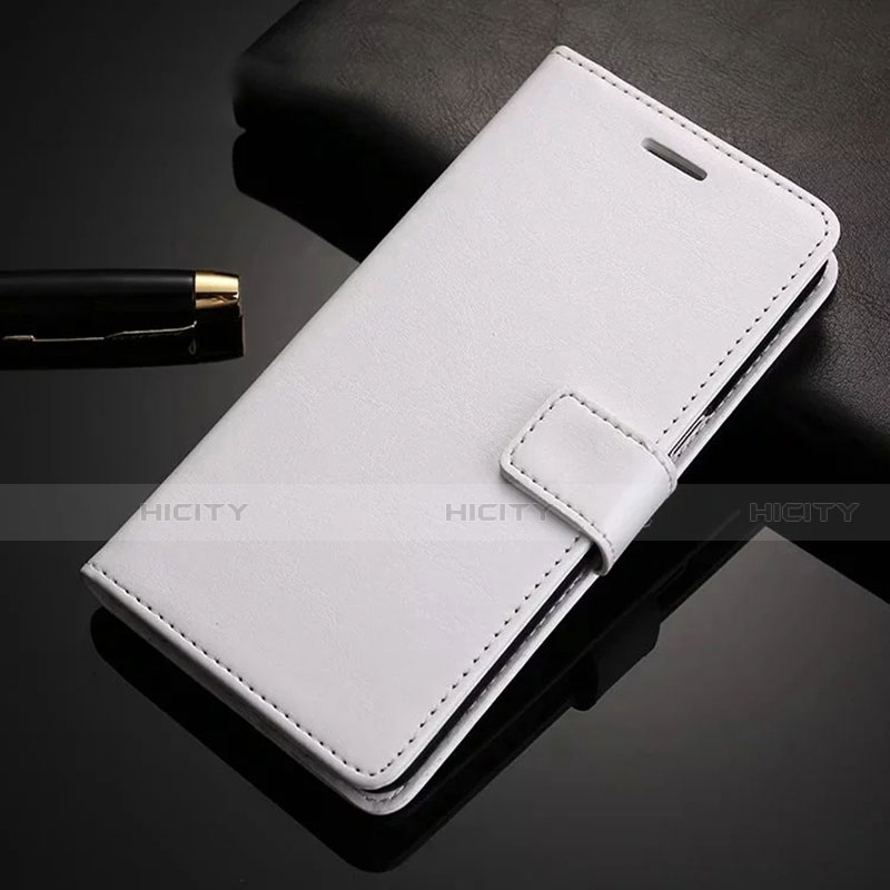 Custodia Portafoglio In Pelle Cover con Supporto L03 per Oppo A72 Bianco