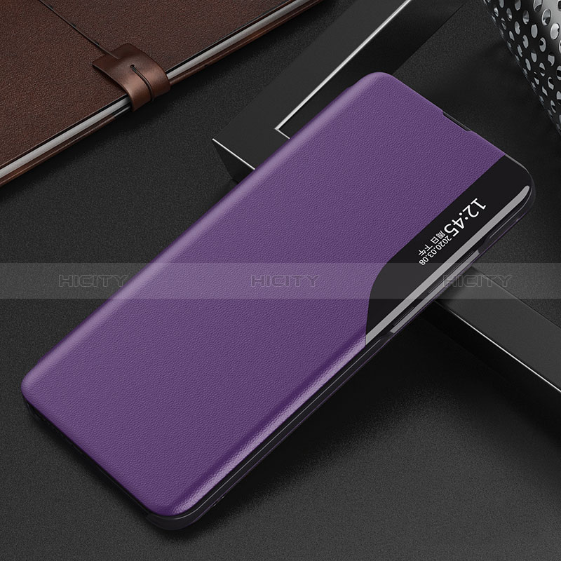 Custodia Portafoglio In Pelle Cover con Supporto L03 per Oppo Find X5 5G Viola