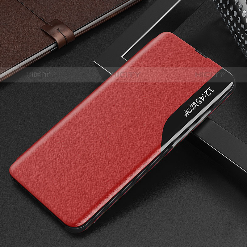 Custodia Portafoglio In Pelle Cover con Supporto L03 per Oppo Find X5 Pro 5G Rosso