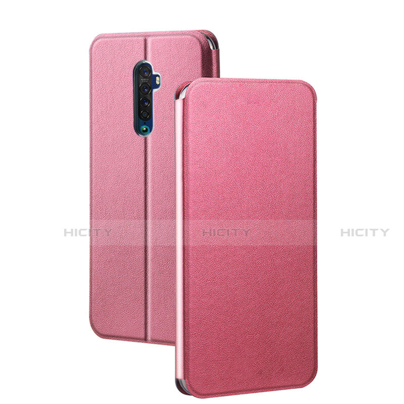 Custodia Portafoglio In Pelle Cover con Supporto L03 per Oppo Reno2 Rosa