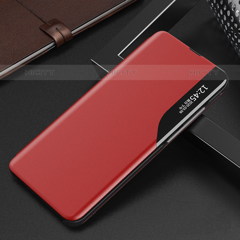 Custodia Portafoglio In Pelle Cover con Supporto L03 per Oppo Reno8 Pro 5G Rosso