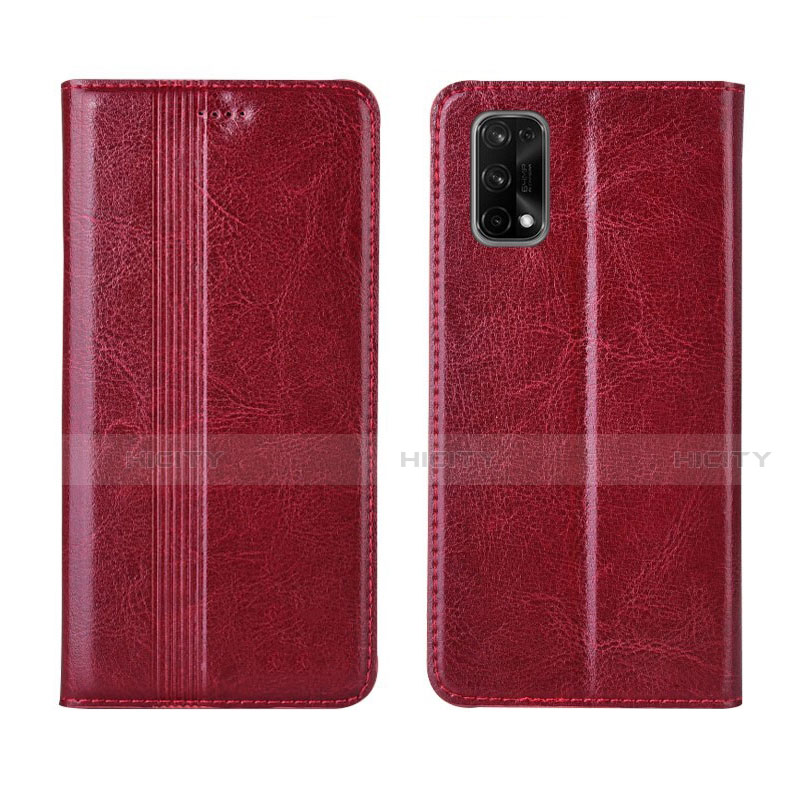 Custodia Portafoglio In Pelle Cover con Supporto L03 per Realme V15 5G Rosso Rosa