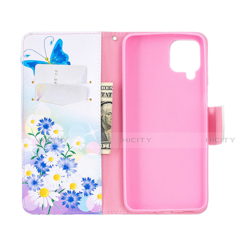 Custodia Portafoglio In Pelle Cover con Supporto L03 per Samsung Galaxy A12