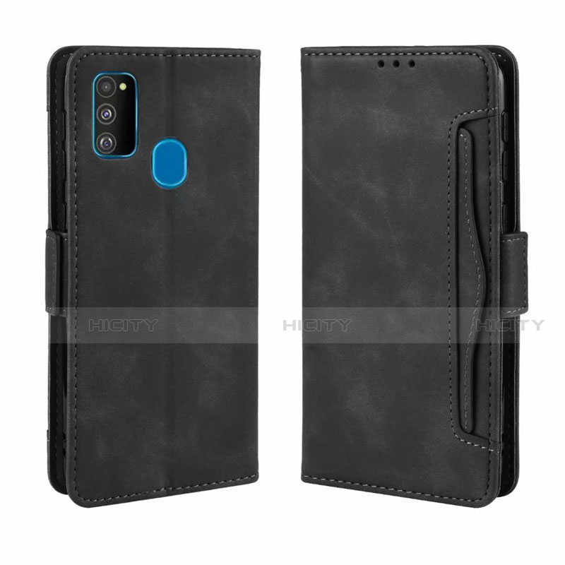 Custodia Portafoglio In Pelle Cover con Supporto L03 per Samsung Galaxy M21 Nero