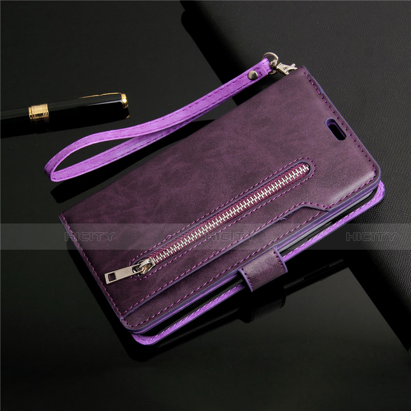 Custodia Portafoglio In Pelle Cover con Supporto L03 per Samsung Galaxy S20 5G Viola