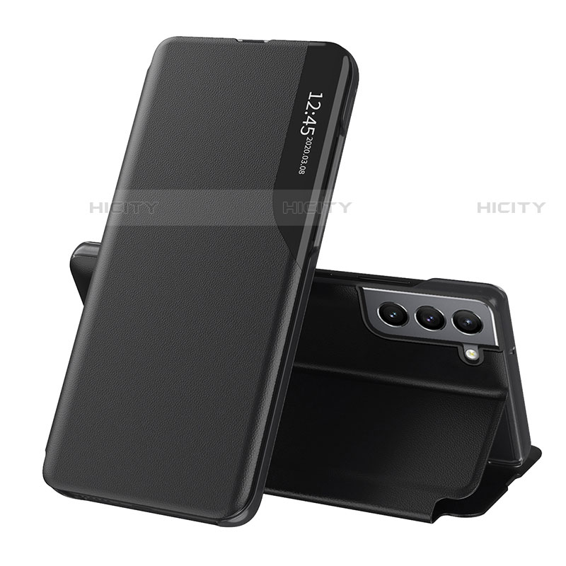 Custodia Portafoglio In Pelle Cover con Supporto L03 per Samsung Galaxy S21 Plus 5G Nero