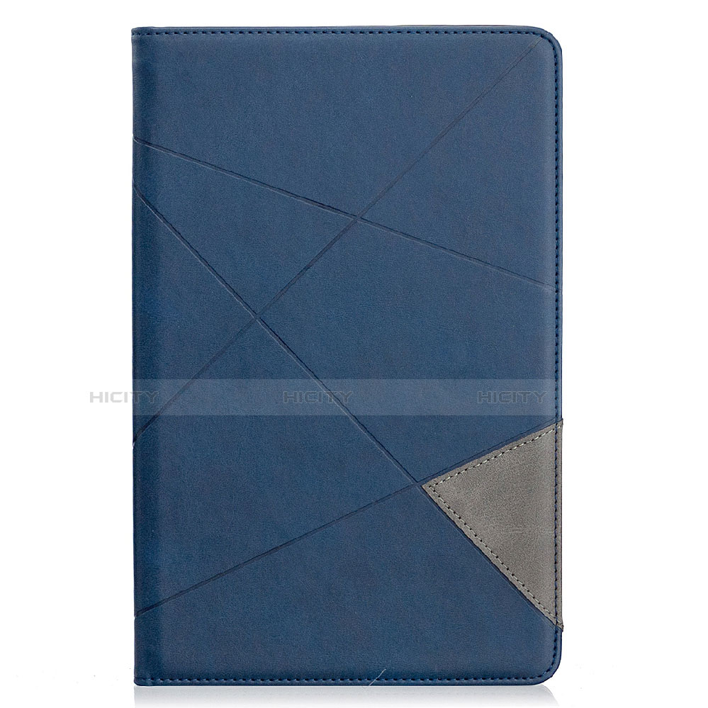 Custodia Portafoglio In Pelle Cover con Supporto L03 per Samsung Galaxy Tab S6 Lite 4G 10.4 SM-P615 Blu