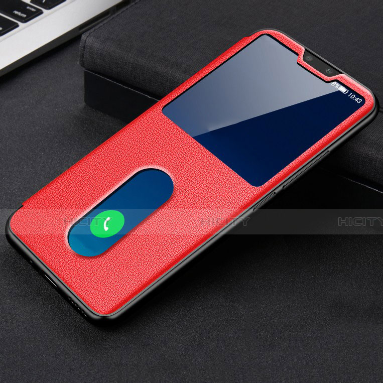 Custodia Portafoglio In Pelle Cover con Supporto L03 per Vivo V20 Pro 5G Rosso