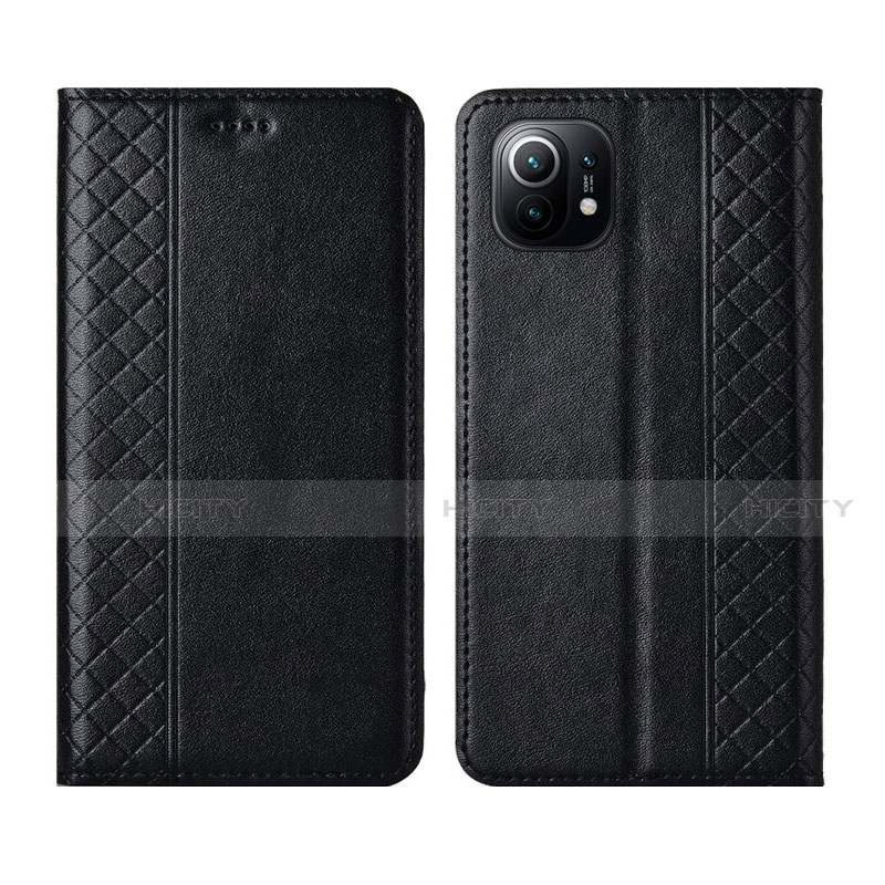 Custodia Portafoglio In Pelle Cover con Supporto L03 per Xiaomi Mi 11 Lite 4G Nero