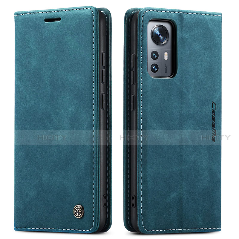 Custodia Portafoglio In Pelle Cover con Supporto L03 per Xiaomi Mi 12 5G Blu