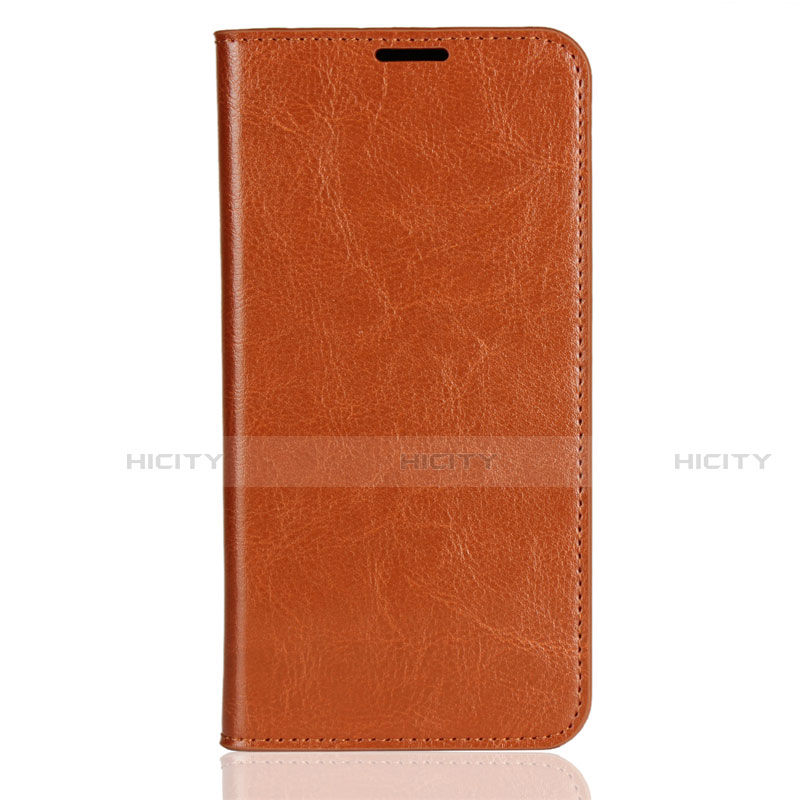 Custodia Portafoglio In Pelle Cover con Supporto L03 per Xiaomi Mi 8 Arancione