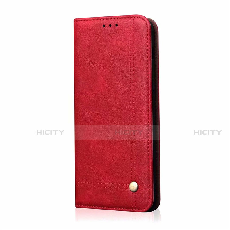 Custodia Portafoglio In Pelle Cover con Supporto L03 per Xiaomi Mi Note 10 Lite Rosso