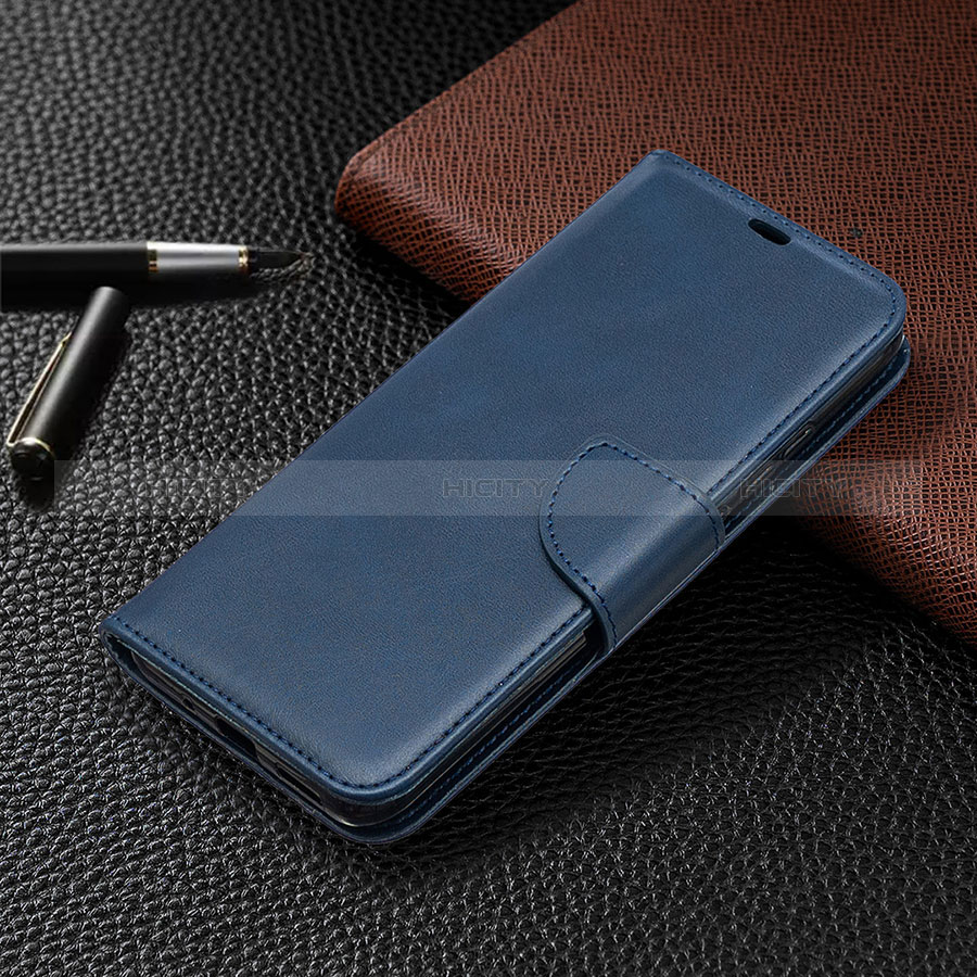 Custodia Portafoglio In Pelle Cover con Supporto L03 per Xiaomi POCO C3 Blu