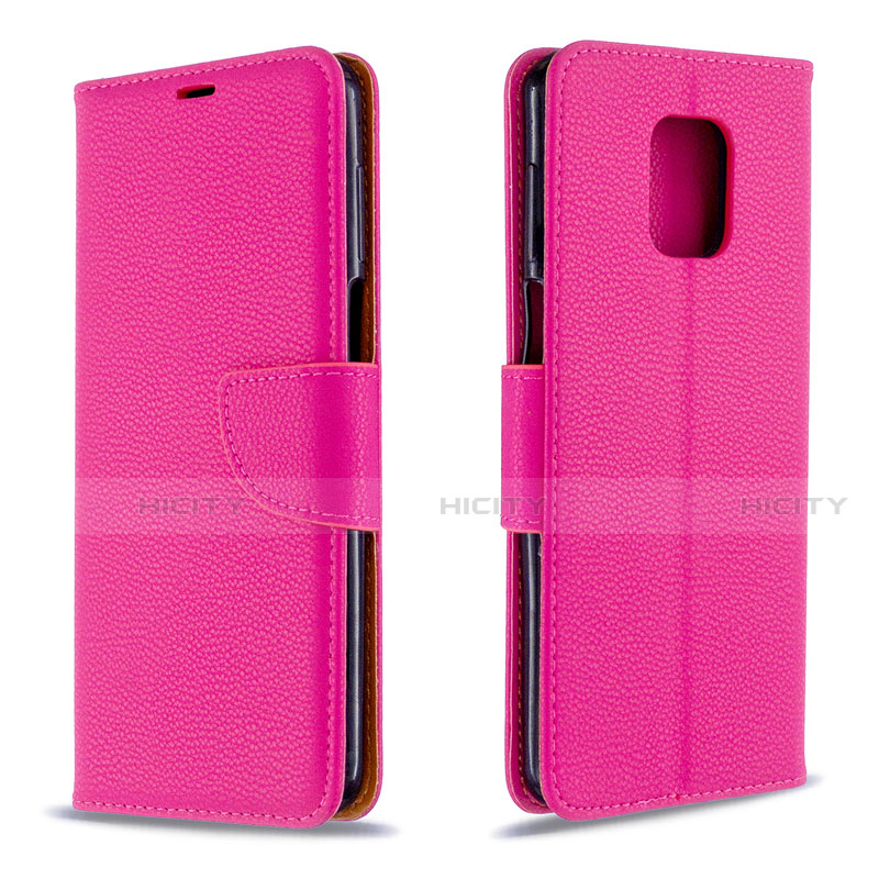 Custodia Portafoglio In Pelle Cover con Supporto L03 per Xiaomi Poco M2 Pro Rosa Caldo