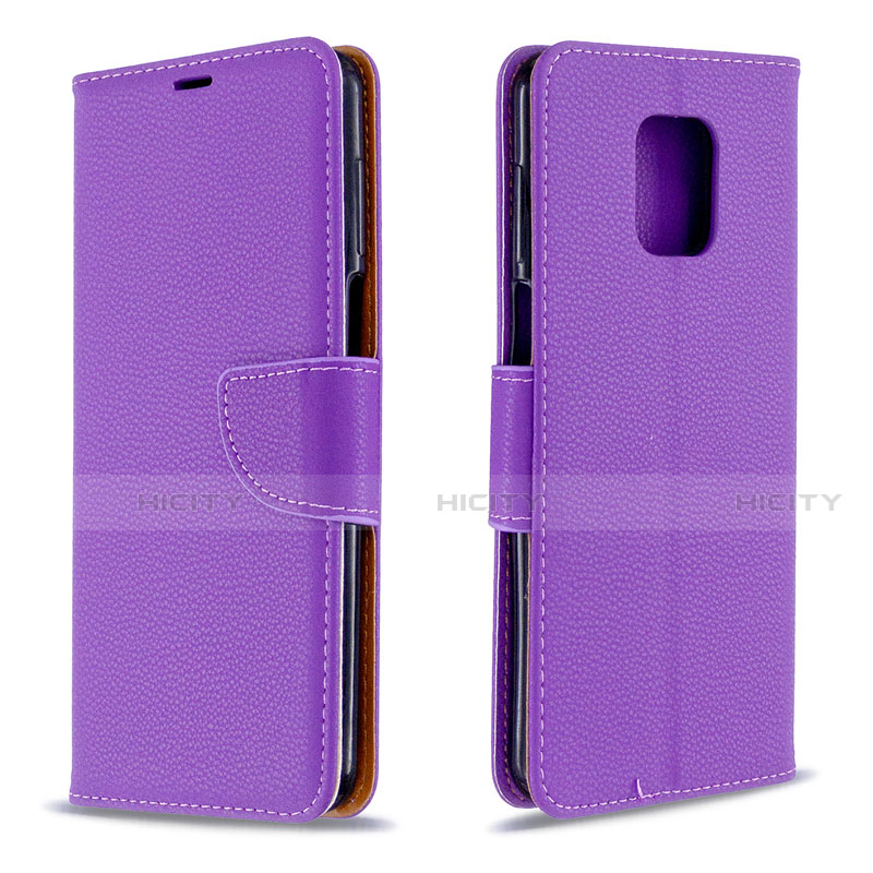 Custodia Portafoglio In Pelle Cover con Supporto L03 per Xiaomi Poco M2 Pro Viola