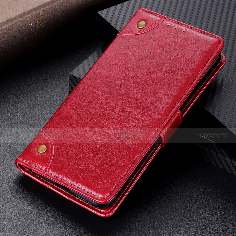 Custodia Portafoglio In Pelle Cover con Supporto L03 per Xiaomi Poco X3 NFC Rosso