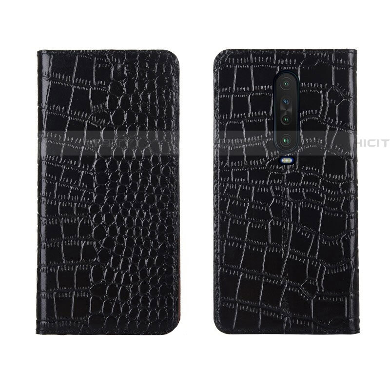 Custodia Portafoglio In Pelle Cover con Supporto L03 per Xiaomi Redmi K30 4G Nero