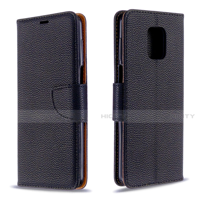 Custodia Portafoglio In Pelle Cover con Supporto L03 per Xiaomi Redmi Note 9 Pro Max Nero