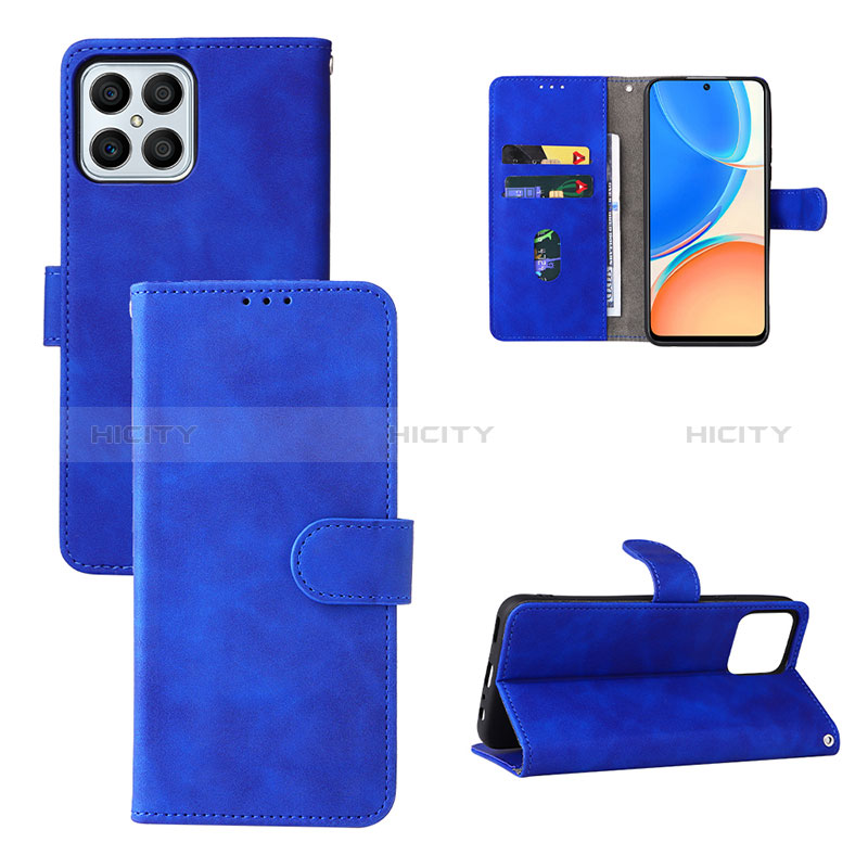 Custodia Portafoglio In Pelle Cover con Supporto L03Z per Huawei Honor X8 4G