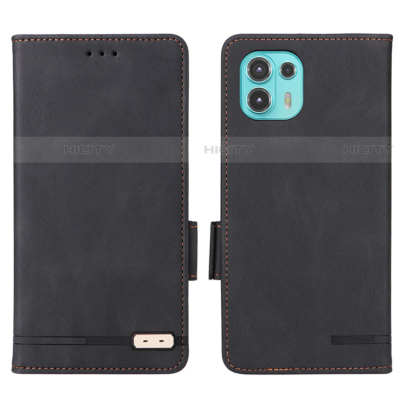 Custodia Portafoglio In Pelle Cover con Supporto L03Z per Motorola Moto Edge 20 Lite 5G Nero