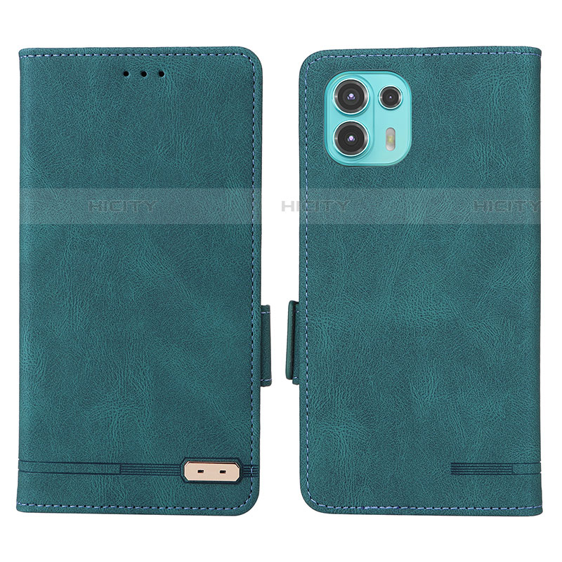 Custodia Portafoglio In Pelle Cover con Supporto L03Z per Motorola Moto Edge 20 Lite 5G Verde