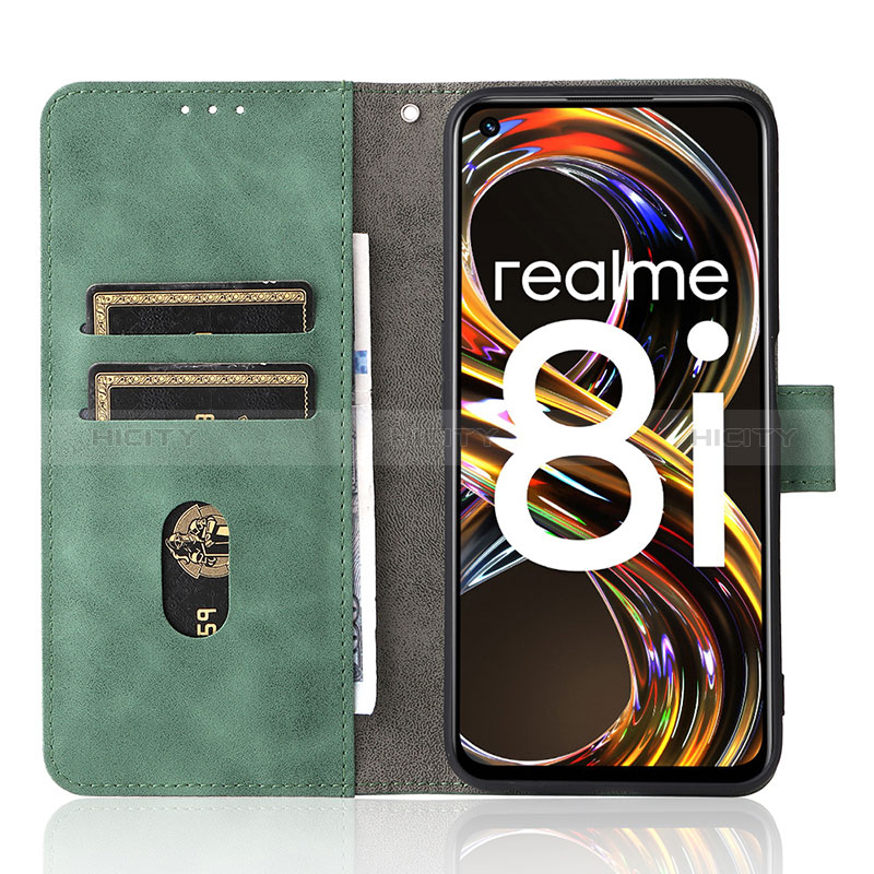 Custodia Portafoglio In Pelle Cover con Supporto L03Z per Realme 8i