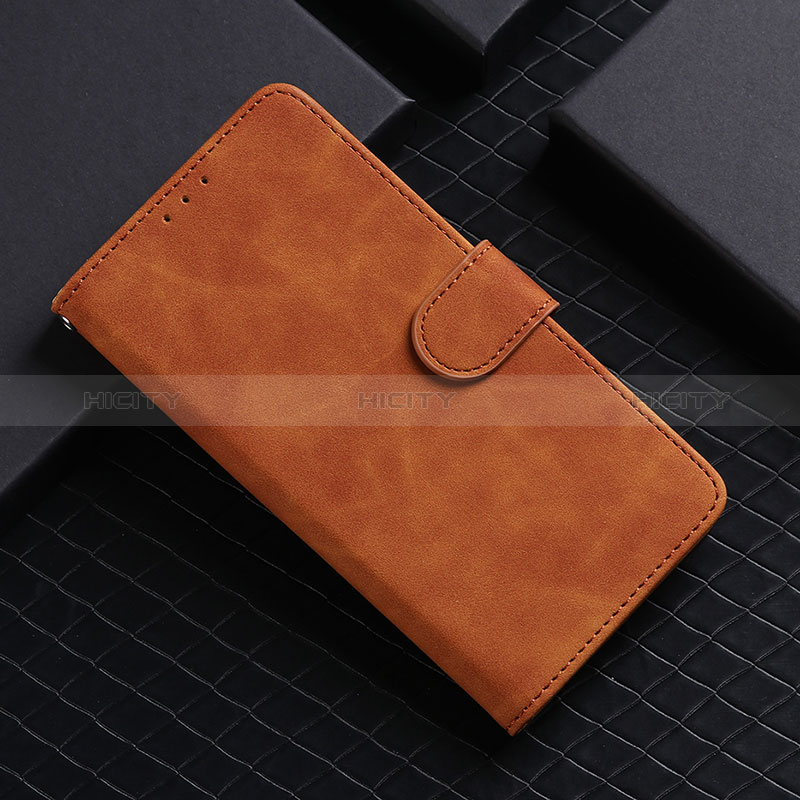 Custodia Portafoglio In Pelle Cover con Supporto L03Z per Realme 9 5G India Marrone