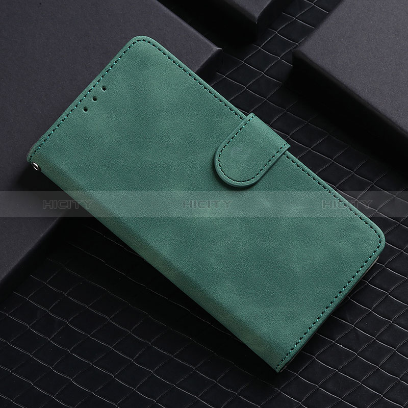 Custodia Portafoglio In Pelle Cover con Supporto L03Z per Realme C21Y Verde