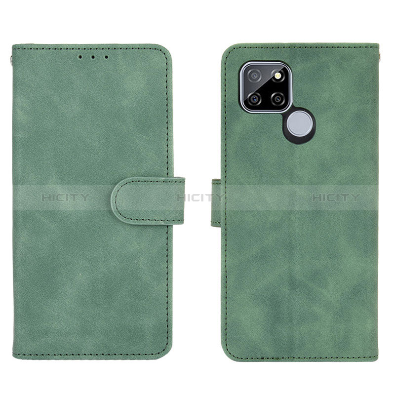 Custodia Portafoglio In Pelle Cover con Supporto L03Z per Realme Q2i 5G Verde