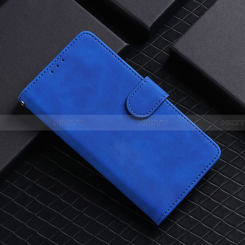 Custodia Portafoglio In Pelle Cover con Supporto L03Z per Samsung Galaxy A02 Blu