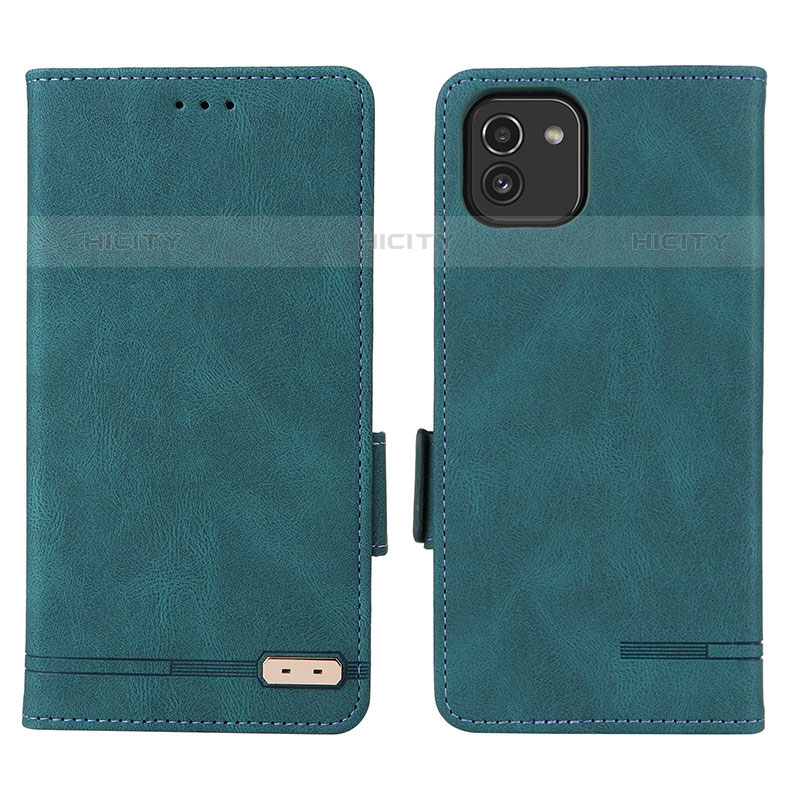 Custodia Portafoglio In Pelle Cover con Supporto L03Z per Samsung Galaxy A03