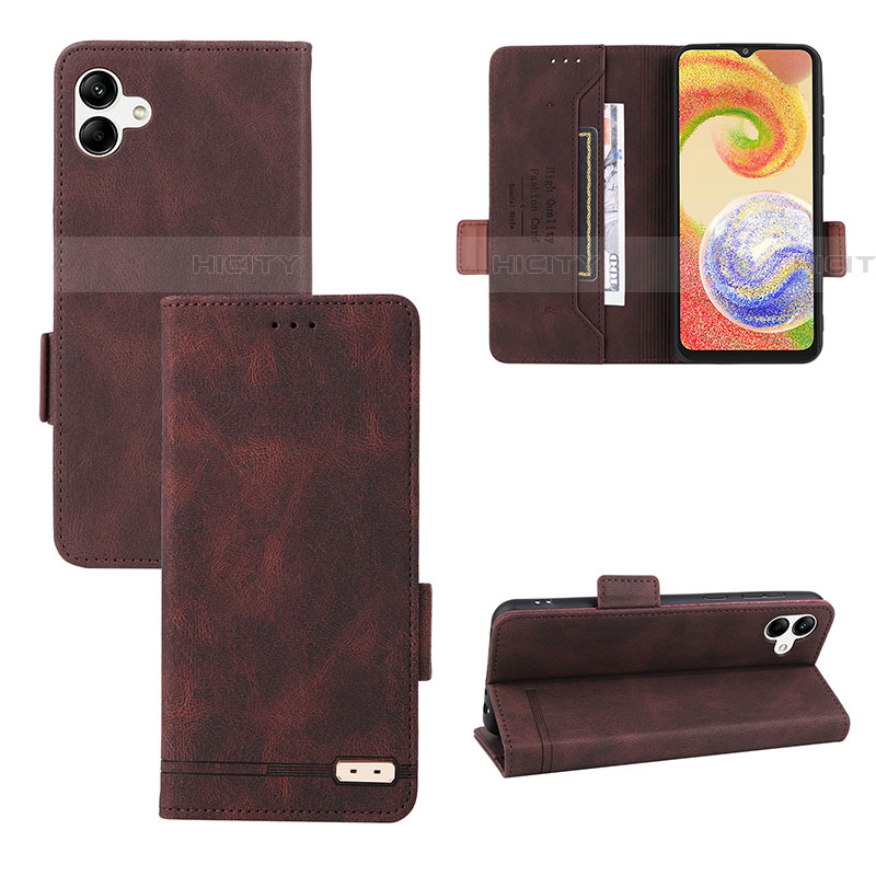 Custodia Portafoglio In Pelle Cover con Supporto L03Z per Samsung Galaxy A04E