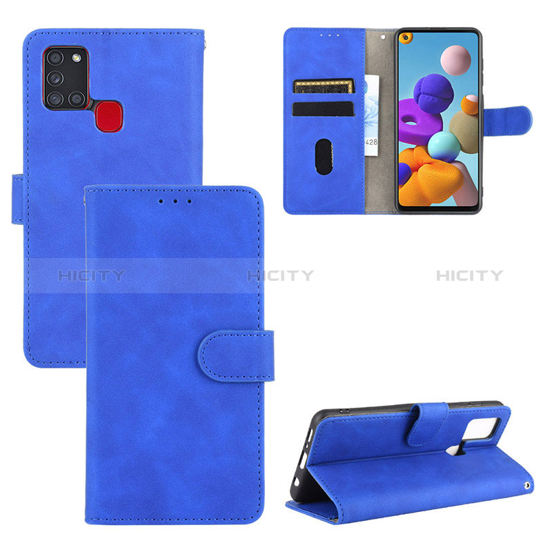 Custodia Portafoglio In Pelle Cover con Supporto L03Z per Samsung Galaxy A21s