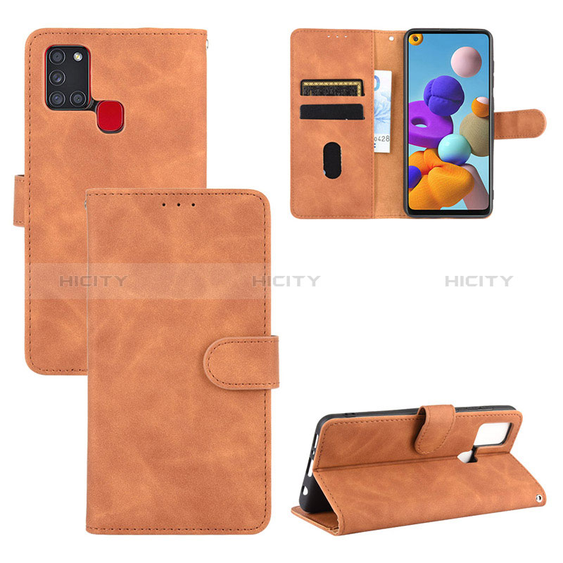 Custodia Portafoglio In Pelle Cover con Supporto L03Z per Samsung Galaxy A21s