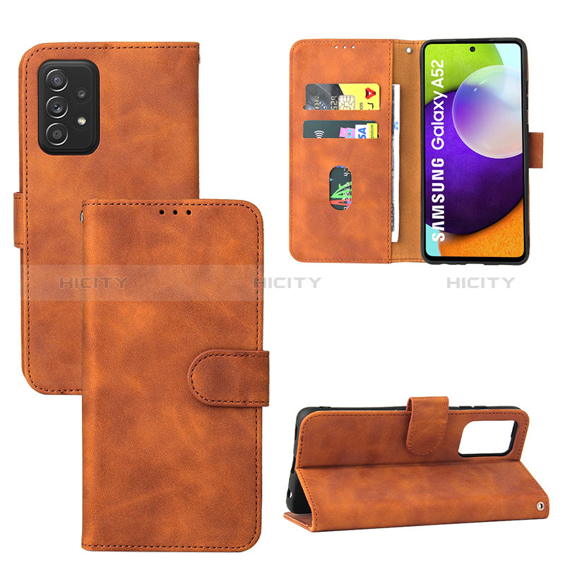 Custodia Portafoglio In Pelle Cover con Supporto L03Z per Samsung Galaxy A52s 5G