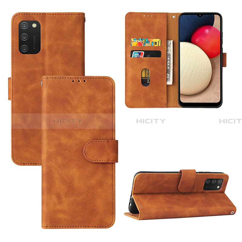 Custodia Portafoglio In Pelle Cover con Supporto L03Z per Samsung Galaxy F02S SM-E025F