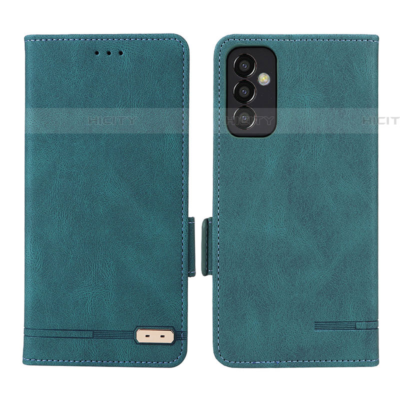 Custodia Portafoglio In Pelle Cover con Supporto L03Z per Samsung Galaxy F13 4G Verde