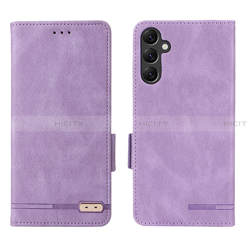 Custodia Portafoglio In Pelle Cover con Supporto L03Z per Samsung Galaxy Jump3 5G Viola