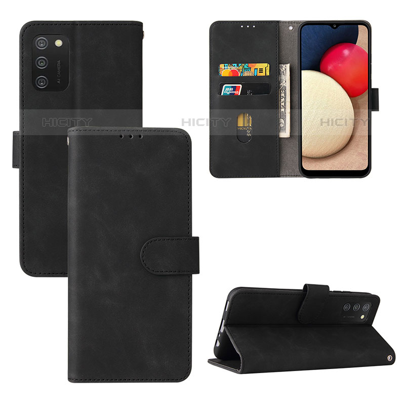 Custodia Portafoglio In Pelle Cover con Supporto L03Z per Samsung Galaxy M02s