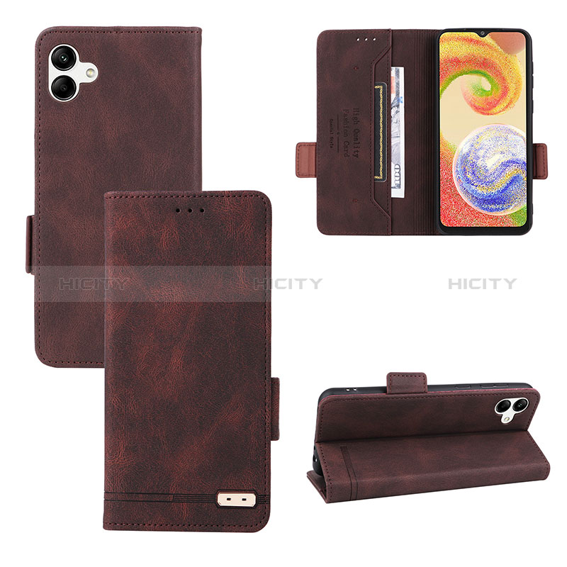 Custodia Portafoglio In Pelle Cover con Supporto L03Z per Samsung Galaxy M04